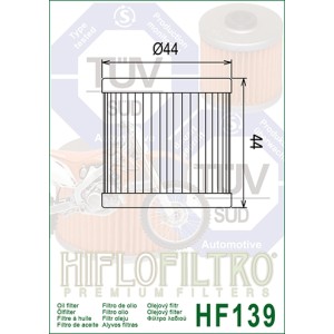 Filtro de Aceite Hiflofiltro HF139