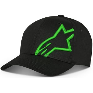 ALPINESTARS CORP SNAP 2 HAT BLACK /GREEN (1211-81009 1060) - Factory Bike